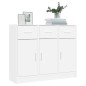 vidaXL Aparador de madera de ingeniería blanco 91x28x75 cm vidaXL Aparador de madera de ingeniería blanco 91x28x75 cm