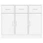 vidaXL Aparador de madera de ingeniería blanco 91x28x75 cm vidaXL Aparador de madera de ingeniería blanco 91x28x75 cm