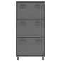 vidaXL Zapatero HAMAR madera maciza pino gris oscuro 59,5x35x117 cm vidaXL Zapatero HAMAR madera maciza pino gris oscuro 59,5x35x117 cm