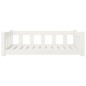 vidaXL Cama para perros madera maciza de pino blanco 95,5x65,5x28 cm vidaXL Cama para perros madera maciza de pino blanco 95,5x65,5x28 cm