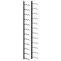 vidaXL Botellero de pared para 24 botellas hierro negro vidaXL Botellero de pared para 24 botellas hierro negro