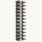 vidaXL Botellero de pared para 24 botellas hierro negro vidaXL Botellero de pared para 24 botellas hierro negro