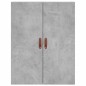 vidaXL Aparador alto madera contrachapada gris hormigón 69,5x34x180 cm vidaXL Aparador alto madera contrachapada gris hormigón 69,5x34x180 cm