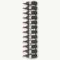 vidaXL Botellero de pared para 24 botellas hierro negro vidaXL Botellero de pared para 24 botellas hierro negro