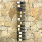 vidaXL Botellero de pared para 24 botellas hierro negro vidaXL Botellero de pared para 24 botellas hierro negro