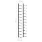 vidaXL Botellero de pared para 24 botellas hierro negro vidaXL Botellero de pared para 24 botellas hierro negro