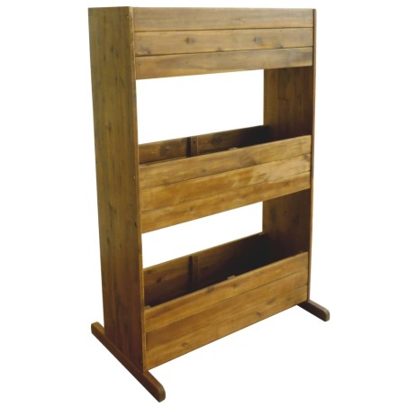 vidaXL Arriate de 3 niveles madera de acacia maciza