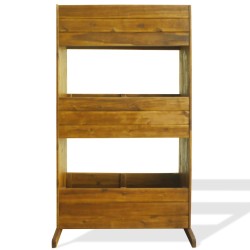 vidaXL Arriate de 3 niveles madera de acacia maciza