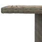 vidaXL Mesa de jardín ratán sintético marrón y madera maciza acacia vidaXL Mesa de jardín ratán sintético marrón y madera maciza acacia