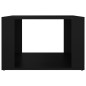 vidaXL Mesita de noche madera contrachapada negro 57x55x36 cm vidaXL Mesita de noche madera contrachapada negro 57x55x36 cm