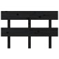 vidaXL Cabecero de cama madera maciza de pino negro 144x3x81 cm vidaXL Cabecero de cama madera maciza de pino negro 144x3x81 cm