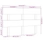 vidaXL Cabecero de cama madera maciza de pino negro 144x3x81 cm vidaXL Cabecero de cama madera maciza de pino negro 144x3x81 cm