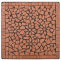 vidaXL Mesa de mosaico para cafetería cerámica terracota 60 cm vidaXL Mesa de mosaico para cafetería cerámica terracota 60 cm
