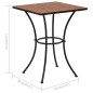 vidaXL Mesa de mosaico para cafetería cerámica terracota 60 cm vidaXL Mesa de mosaico para cafetería cerámica terracota 60 cm