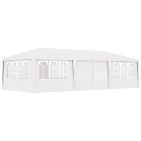 vidaXL Carpa profesional para fiestas con paredes blanco 90 g/m² 4x9 m