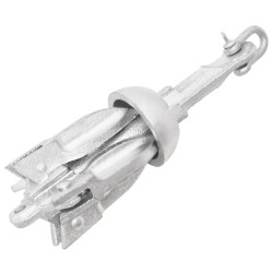 vidaXL Ancla plegable hierro maleable plateado 0,7 kg