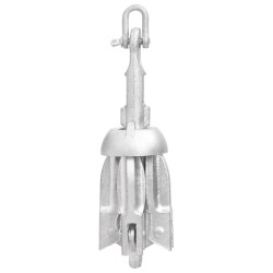 vidaXL Ancla plegable hierro maleable plateado 0,7 kg