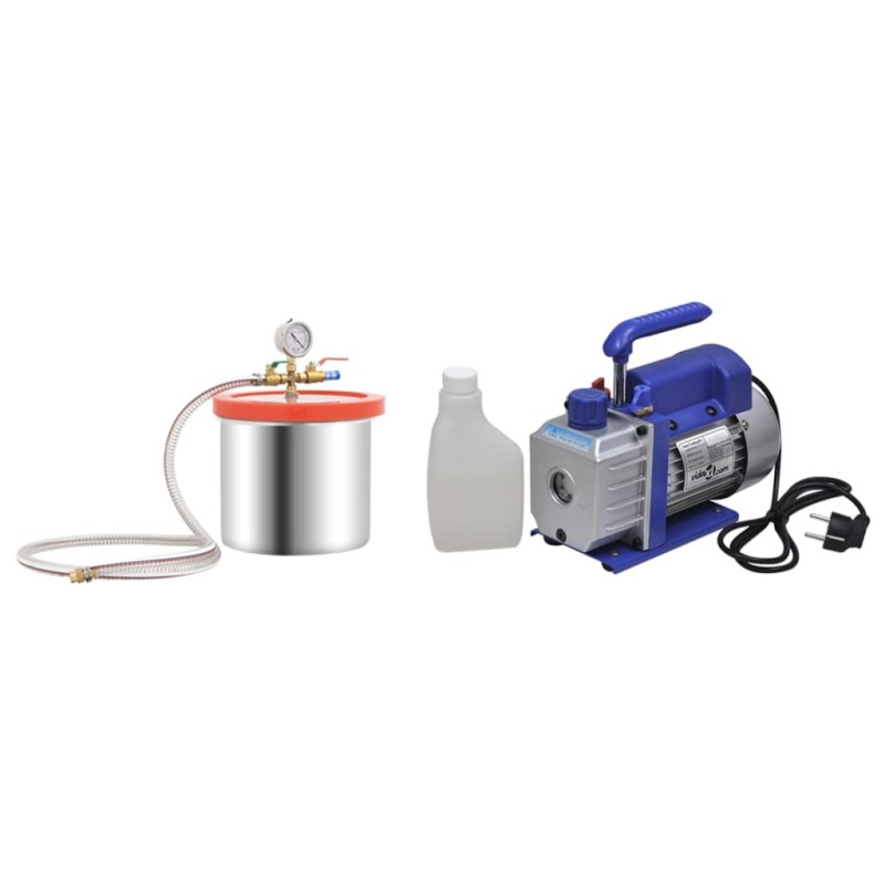 vidaXL Cámara de vacío con bomba de una etapa 7,4 L vidaXL Cámara de vacío con bomba de una etapa 7,4 L