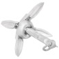 vidaXL Ancla plegable hierro maleable plateado 0,7 kg vidaXL Ancla plegable hierro maleable plateado 0,7 kg