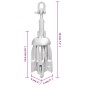 vidaXL Ancla plegable hierro maleable plateado 0,7 kg vidaXL Ancla plegable hierro maleable plateado 0,7 kg