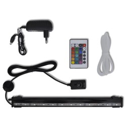 vidaXL Lámpara sumergible LED de burbujas para acuario RGB 32 cm