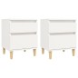vidaXL Mesitas de noche 2 unidades color blanco 40x35x50 cm vidaXL Mesitas de noche 2 unidades color blanco 40x35x50 cm