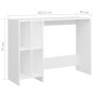 vidaXL Escritorio notebook madera contrachapada blanco 102,5x35x75 cm vidaXL Escritorio notebook madera contrachapada blanco 102,5x35x75 cm