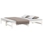 vidaXL Sofá cama extraíble madera maciza de pino blanco 2x(75x190) cm vidaXL Sofá cama extraíble madera maciza de pino blanco 2x(75x190) cm