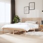 vidaXL Estructura de cama doble de madera maciza 135x190 cm