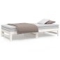 vidaXL Sofá cama extraíble madera maciza de pino blanco 2x(75x190) cm vidaXL Sofá cama extraíble madera maciza de pino blanco 2x(75x190) cm