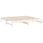 vidaXL Sofá cama extraíble madera maciza de pino blanco 2x(75x190) cm vidaXL Sofá cama extraíble madera maciza de pino blanco 2x(75x190) cm