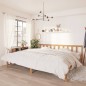 vidaXL Estructura de cama madera maciza pino marrón miel 200x200 cm
