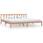 vidaXL Estructura de cama madera maciza pino marrón miel 200x200 cm