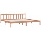 vidaXL Estructura de cama madera maciza pino marrón miel 200x200 cm
