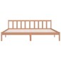 vidaXL Estructura de cama madera maciza pino marrón miel 200x200 cm