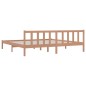 vidaXL Estructura de cama madera maciza pino marrón miel 200x200 cm