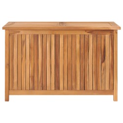vidaXL Caja de almacenaje de jardín madera maciza de teca 90x50x58 cm