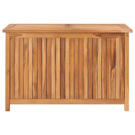 vidaXL Caja de almacenaje de jardín madera maciza de teca 90x50x58 cm