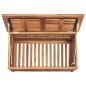 vidaXL Caja de almacenaje de jardín madera maciza de teca 90x50x58 cm vidaXL Caja de almacenaje de jardín madera maciza de teca 90x50x58 cm