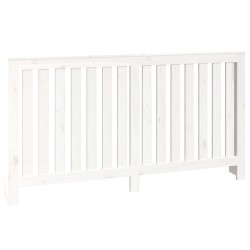vidaXL Cubierta de radiador madera maciza de pino blanco 153x19x84 cm