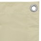 vidaXL Toldo para balcón tela oxford crema 120x300 cm