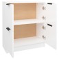 vidaXL Aparador de madera contrachapada blanco brillante 60x30x70 cm vidaXL Aparador de madera contrachapada blanco brillante 60x30x70 cm