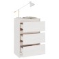 vidaXL Mesita de noche madera maciza de pino blanca 40x29,5x64 cm vidaXL Mesita de noche madera maciza de pino blanca 40x29,5x64 cm