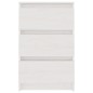 vidaXL Mesita de noche madera maciza de pino blanca 40x29,5x64 cm vidaXL Mesita de noche madera maciza de pino blanca 40x29,5x64 cm