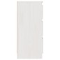 vidaXL Mesita de noche madera maciza de pino blanca 40x29,5x64 cm vidaXL Mesita de noche madera maciza de pino blanca 40x29,5x64 cm