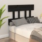vidaXL Cabecero de cama madera maciza de pino negro 93,5x3x81 cm vidaXL Cabecero de cama madera maciza de pino negro 93,5x3x81 cm