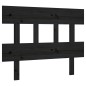 vidaXL Cabecero de cama madera maciza de pino negro 93,5x3x81 cm vidaXL Cabecero de cama madera maciza de pino negro 93,5x3x81 cm
