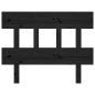 vidaXL Cabecero de cama madera maciza de pino negro 93,5x3x81 cm vidaXL Cabecero de cama madera maciza de pino negro 93,5x3x81 cm