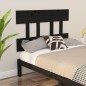 vidaXL Cabecero de cama madera maciza de pino negro 93,5x3x81 cm vidaXL Cabecero de cama madera maciza de pino negro 93,5x3x81 cm