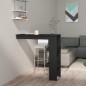 vidaXL Mesa de bar de pared madera contrachapada negro 102x45x103,5cm vidaXL Mesa de bar de pared madera contrachapada negro 102x45x103,5cm